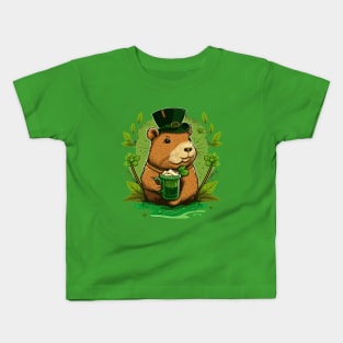 Capybara St. Patrick's Day Kids T-Shirt